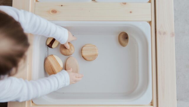 Toddler playing