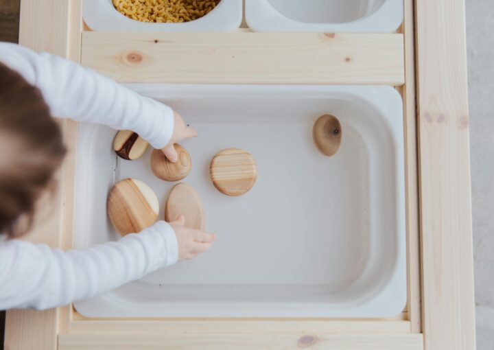 Toddler playing
