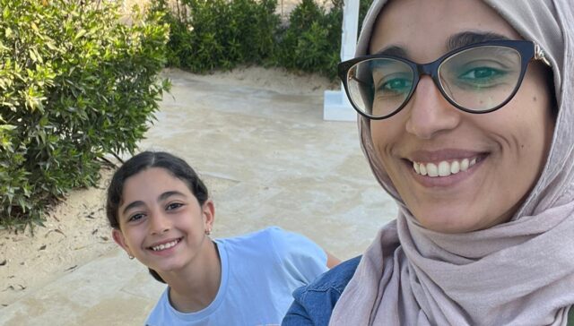 Happy mother and her kids