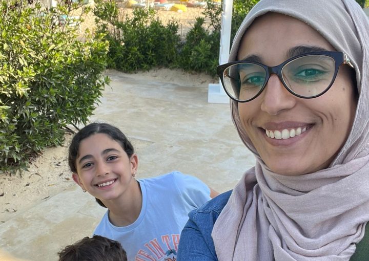 Happy mother and her kids