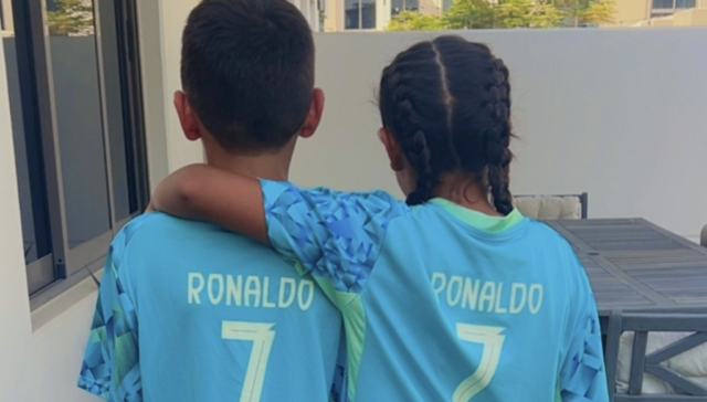 A brother and sister