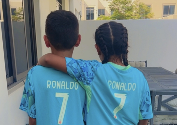 A brother and sister