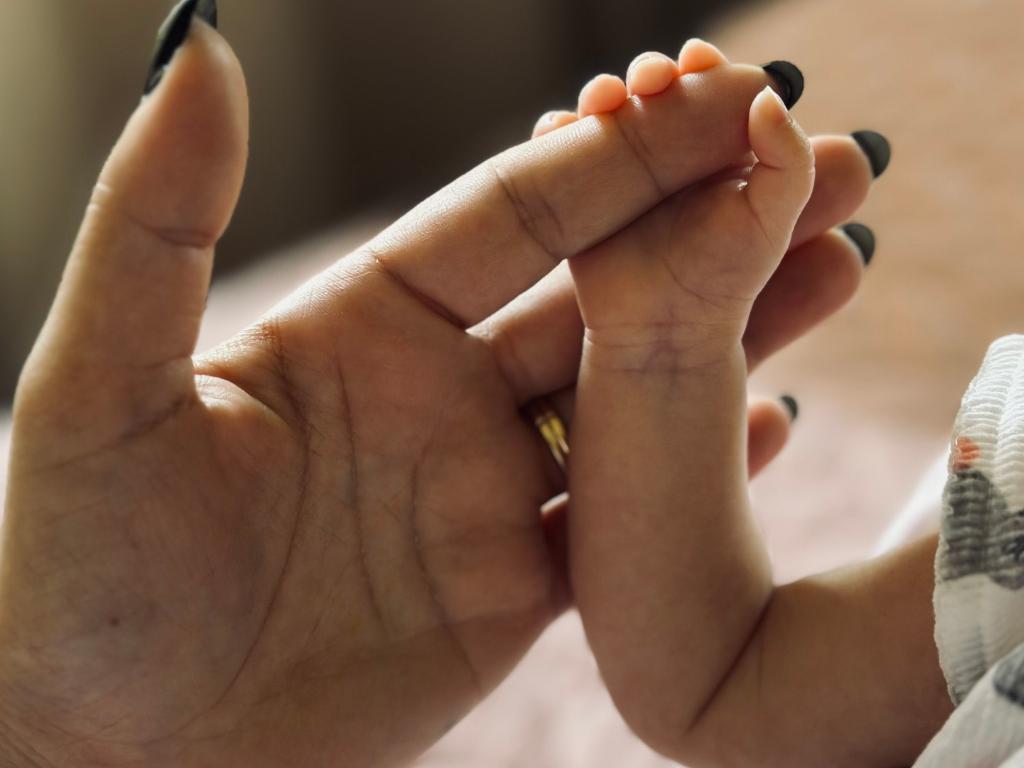 A mom with her premie